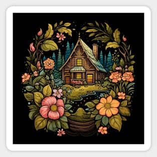 Aesthetic Cottagecore – Fairy Nature Cottage Vintage Sticker